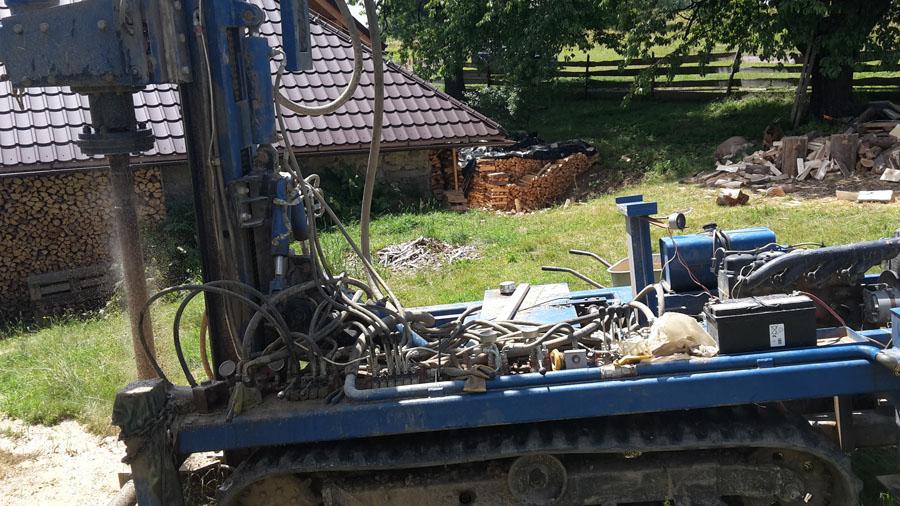 Vŕtanie studní - realizácia 2016